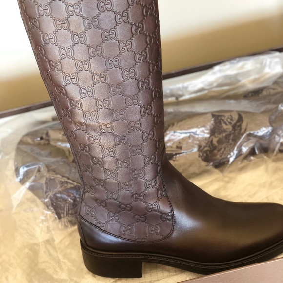 Gucci Shoes - Trade!!! Guccissima Chocolate brown riding boots